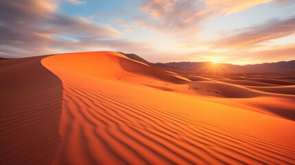 Fototapeta na wymiar Sand dunes in the desert. Beautiful sand desert landscape