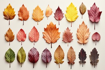 collection of autumn leaves
