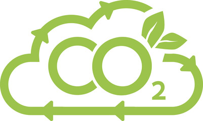 CO2 emission reduction neutrality concept icon.