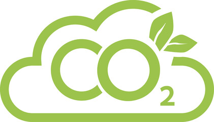 CO2 emission reduction neutrality concept icon. - obrazy, fototapety, plakaty