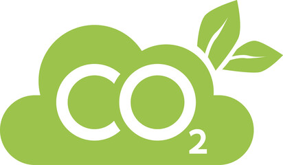 CO2 emission reduction neutrality concept icon. - obrazy, fototapety, plakaty