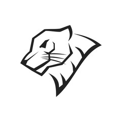 panther logo template Isolated. Brand Identity. Icon Abstract Vector graphic