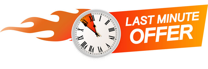 Last minute offer hot sale bright. Sale countdown badge.Hot sales limited time only discount promotions.
