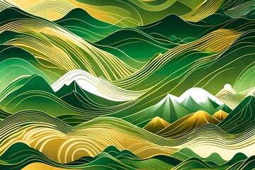 abstract background with waves, Amidst an abstract pattern vector background, a minimalist banner design takes form