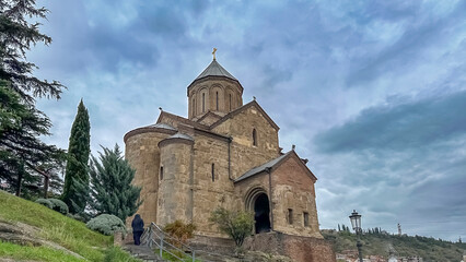 Fototapeta na wymiar Churchs of capital of georgia tibilisi city