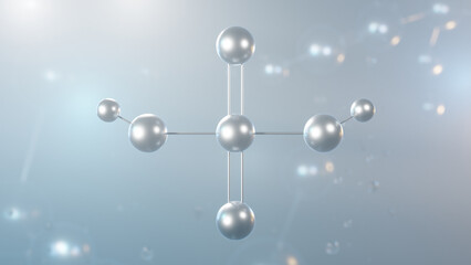 sulfuric acid molecular structure, 3d model molecule, sulphuric acid, structural chemical formula view from a microscope