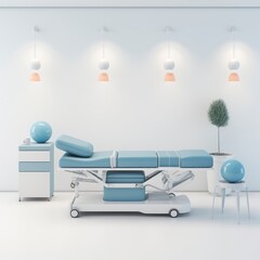 modern physiotherapy room interior