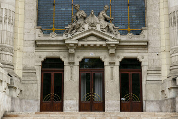 View at a palace of Budapest in Hungary