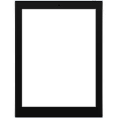 Tablet mockup front view