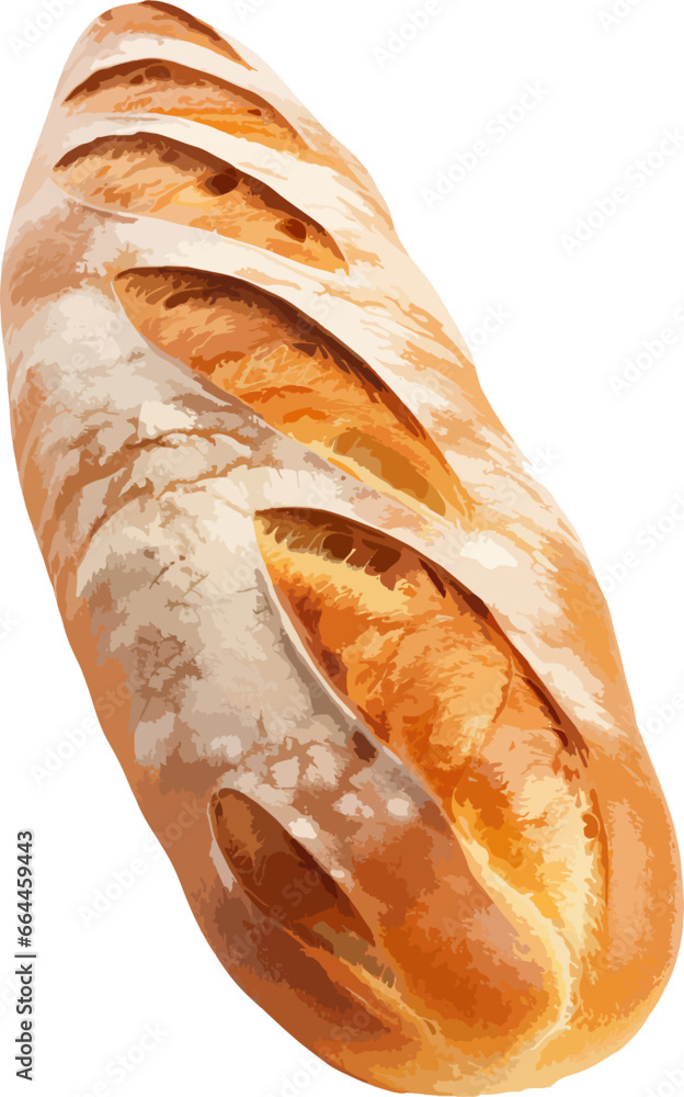 Wall mural french loaf bread clip art