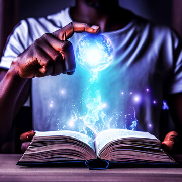 Persona descubriendo el gran poder de leer libros