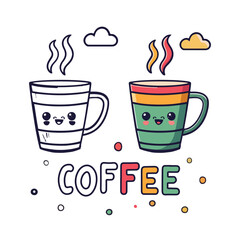 cute coffee cup icon