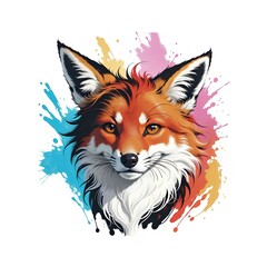 Obraz premium red fox cartoon