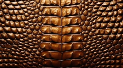 Wandaufkleber Crocodile skin texture. Background pattern crocodile alligator skin. Reptile skin closeup © megavectors