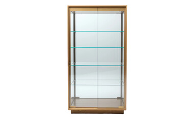 Elegant Glass Display Cabinet on isolated background