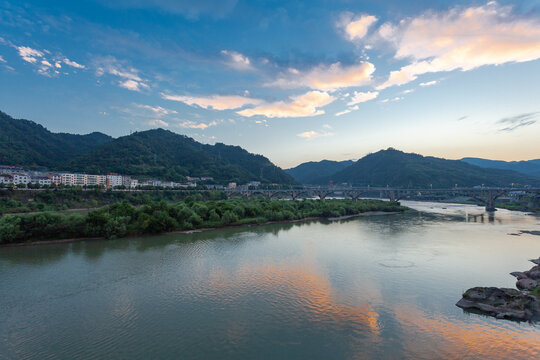 Scenery of Shiquan County, Shaanxi