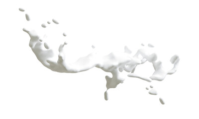 milk or white liquid splash. 3d rendering