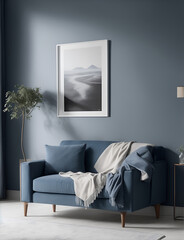 Living Room Dusty Blue 3