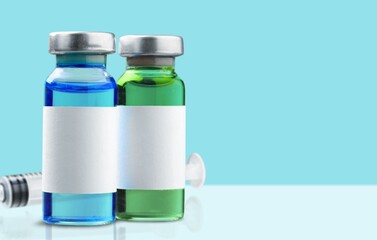 Penicillin Antibiotic Injection vial on the desk