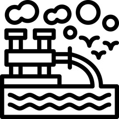 Water pollution Icon