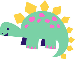 Paper Cut Cartoon Dinosaur Stegosaurus © wooster