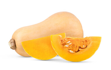 butternut squash slice  isolated on transparent png