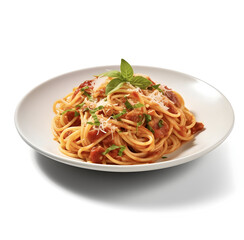 Italian spaghetti with tomato sauce