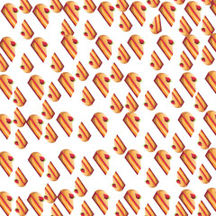 Vector seamless decorative geometric shapes pattern background	