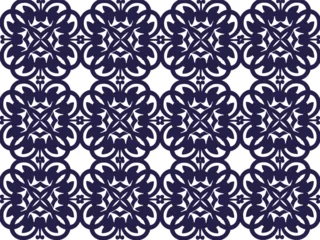 Fototapete Vector seamless decorative geometric shapes pattern background  © MUMU
