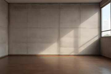 empty room with window  - generative ai