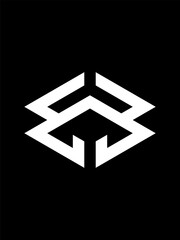 EB monogram logo template