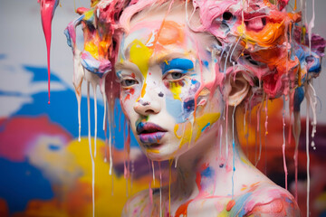 Intensely Colorful Glamour: Hyperrealistic Charm