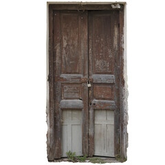 puerta destruida fondo transparente