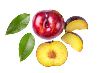 Plums isolated on  transparent PNG
