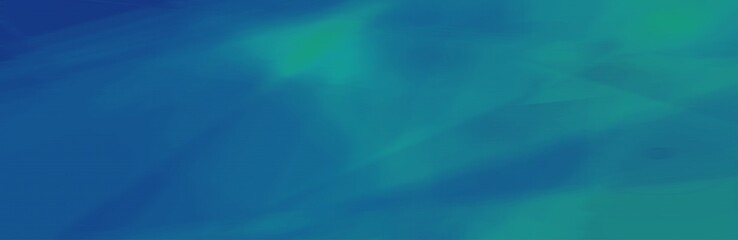 Blue and green abstract blurred banner background with tonal transitions.