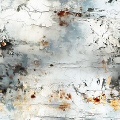 Seamless abstract paint peel off wall background, ai texture