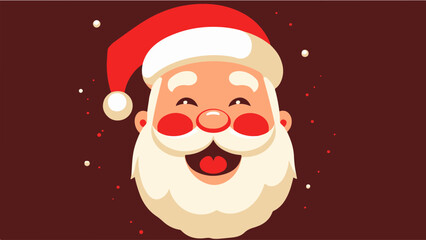 tête de père noël joyeux