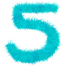 5 Five Number Letter Font  