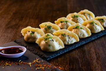 steamed Chinese dumplings vegetarian