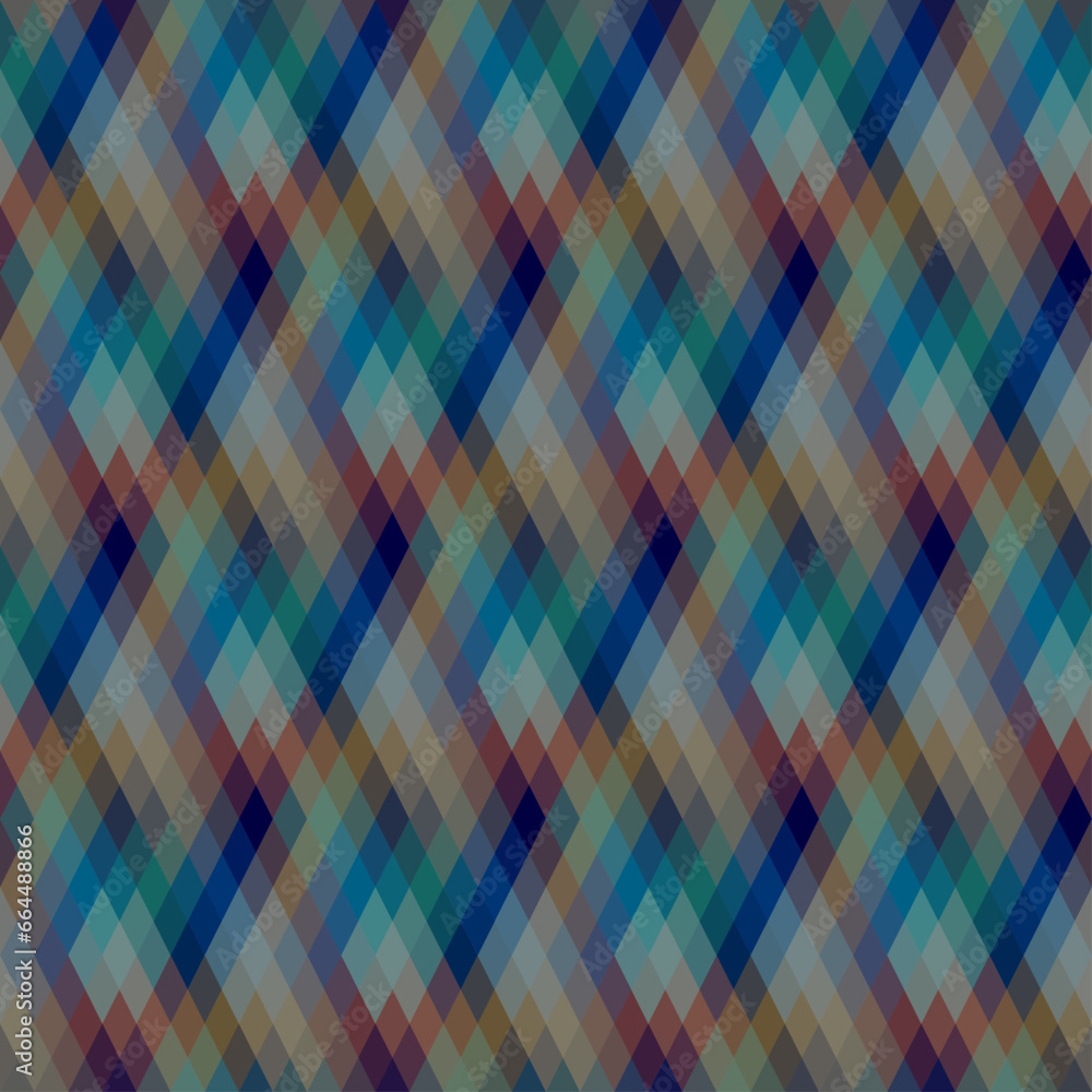 Aufkleber Argyle seamless vector pattern background. Pattern of a rhombuses.