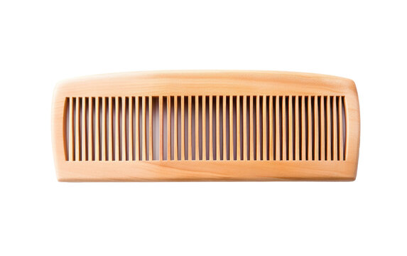 Handcrafted Wooden Hair Comb Transparent PNG