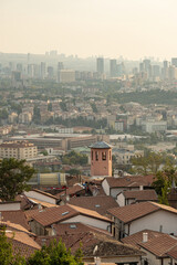 Obraz premium Afternoon view of Ankara city skyline and streets