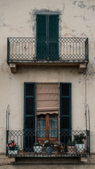 Fototapeta na wymiar Fassadenwand in Italien