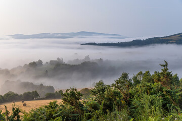 View of Galicia mountain landscape
