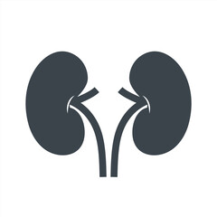 kidney icon concept design stock illustration.