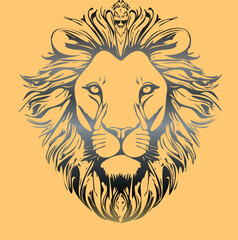 lion head vector