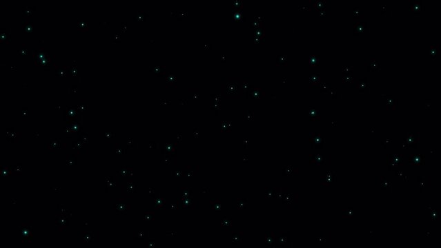 Alpha channel video of tiny particles slowly moving through space like stars or fireflies