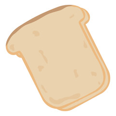 Toast bread vector illustration on white background