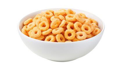 bowl of cereal isolated on transparent background cutout