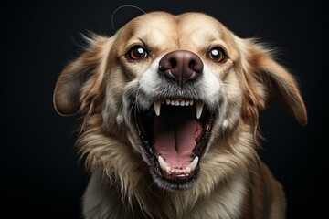 Problematic behavior of pet dogs. Generative AI - obrazy, fototapety, plakaty